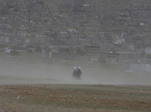 Potret Badai Pasir di Afghanistan