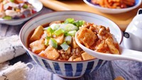 resep iniTahu sutera yang dipadukan dengan saus daging cincang berbumbu pedas ini enak dimakan dengan nasi hangat. Sajian tahu populer ini bisa kamu buat sendiri dengan . Foto: iStock