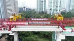 U-Shape Girder Terpanjang di Indonesia Terpasang di LRT Jabodebek