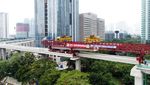 U-Shape Girder Terpanjang di Indonesia Terpasang di LRT Jabodebek