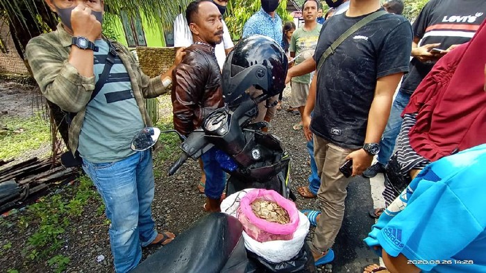Warga Agam ditangkap karena memperjualbelikan sisik trenggiling (dok BKSDA Sumbar)