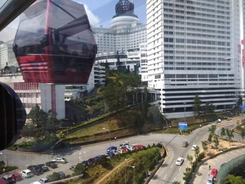 Pemandangan Genting Highland dari cable car