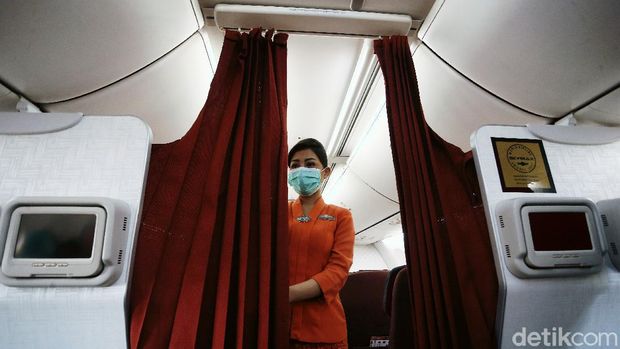 Filter penyaring sirkulasi udara milik Garuda Indonesia.