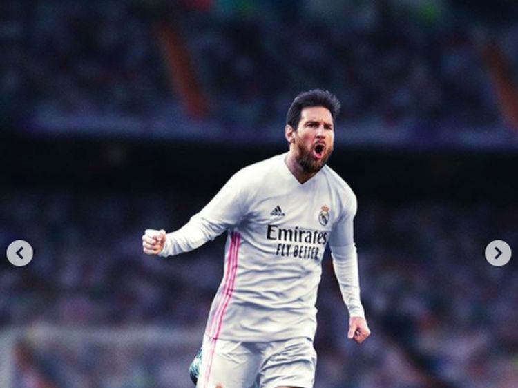 Lionel Messi Berkostum MU, City Sampai PSG, Keren Mana?