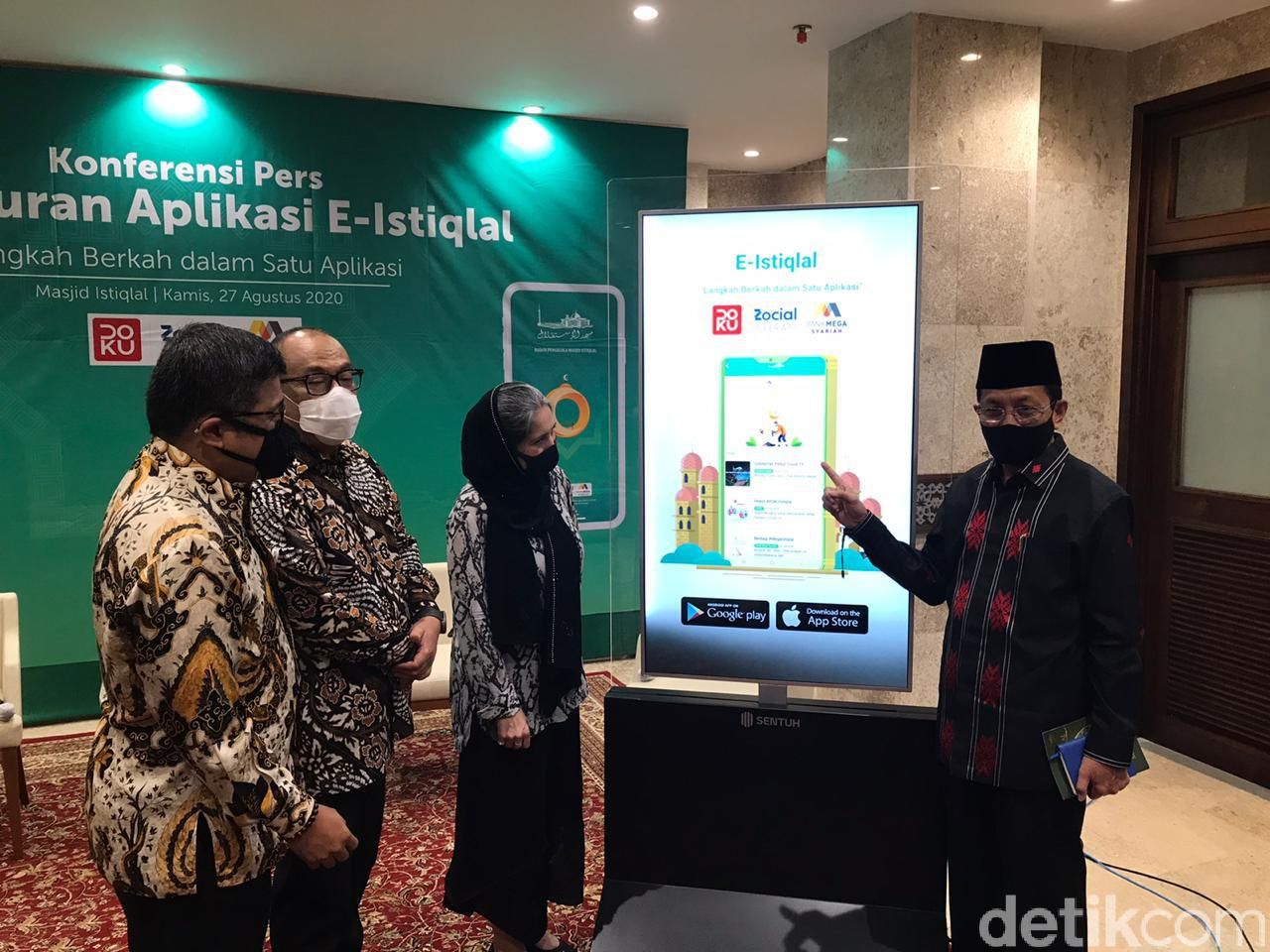 Suasana peluncuran aplikasi E-Istiqlal