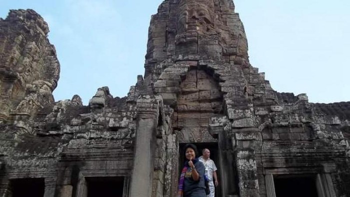 Kuil Bayon di Siem Reap, Kamboja.