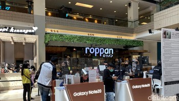 Pengunjung dibatasi lima orang. Foto: Adi Fida Rahman/detikINET