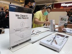 Suasana Penjualan Galaxy Note 20 Offline di Tengah Pandemi