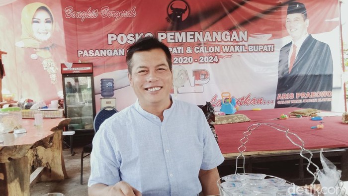Kader PDIP, Aris Prabowo yang dicoret dari bacawabup Klaten dan diganti politikus Golkar, Jumat (28/8/2020).