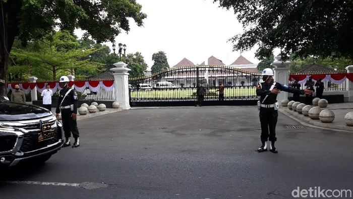 Presiden Jokowi tiba di Gedung Agung, Yogyakarya, Jumat (28/8/2020).