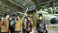 Kepada jajaran PT DI, Wamenhan mengingatkan untuk memperkuat atau mensupport industri-industri mikro yang terkait didalamnya guna mewujudkan kemandirian industri pertahanan dalam negeri. Foto: dok. PTDI