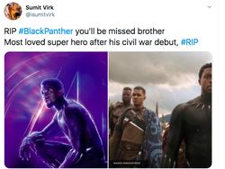 RIP Black Panther dan Wakanda Forever Menggema di Linimasa