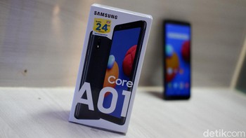 Galaxy A01 Core dirilis Samsung pada Juli lalu. Foto: Adi Fida Rahman/detikINET
