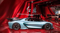 Hongqi S9 pertama kali diperkenalkan dalam bentuk konsep tahun lalu di Frankfurt Motor Show. Kini, setahun berselang, konsep mobil itu dinyatakan siap masuk jalur produksi tahun depan. Foto: Hongqi