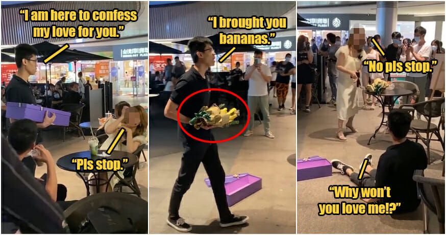 Pria nyatakan cinta dengan cara yang tidak biasa