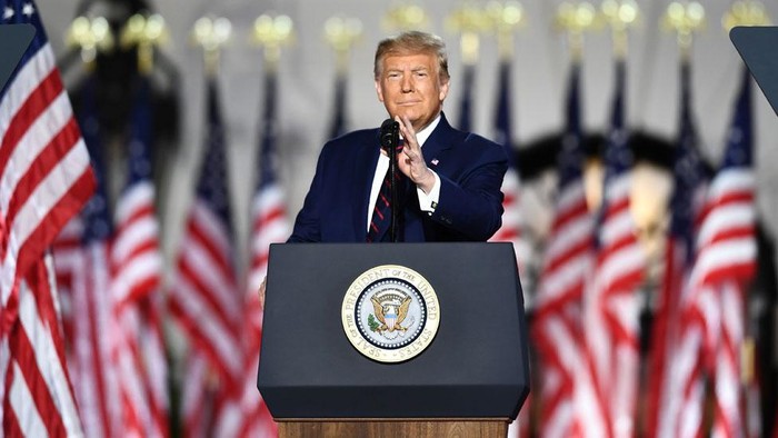Pilpres AS: Jadi petahana Partai Republik, Trump tuding Joe Biden akan menghancurkan mimpi Amerika