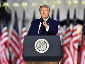 Jadi Petahana Partai Republik, Trump Tuding Biden Akan Hancurkan Mimpi AS