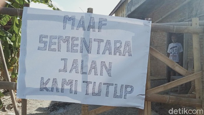 Suasana Dusun Klegen, Desa Srebegan, Kecamatan Ceper, Klaten usai demo tolak pasien COVID-19 dikarantina mandiri