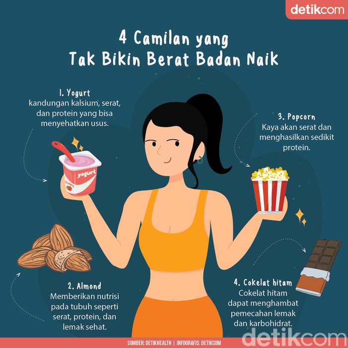 4 Camilan yang Tak Bikin Gemuk