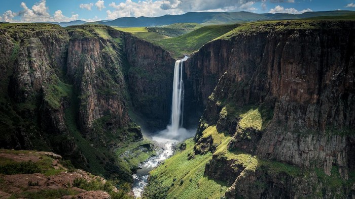 Air Terjun Maletsunyane di Lesotho