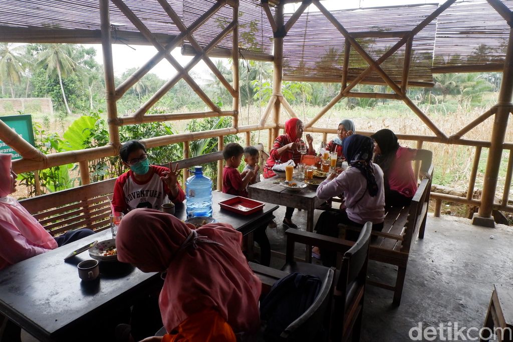 Makan Nasi Urap di Tepian Sawah yang Sejuk