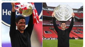 Berkat tangan magis Mikel Arteta yang membawa Arsenal berjaya. Foto: Istimewa