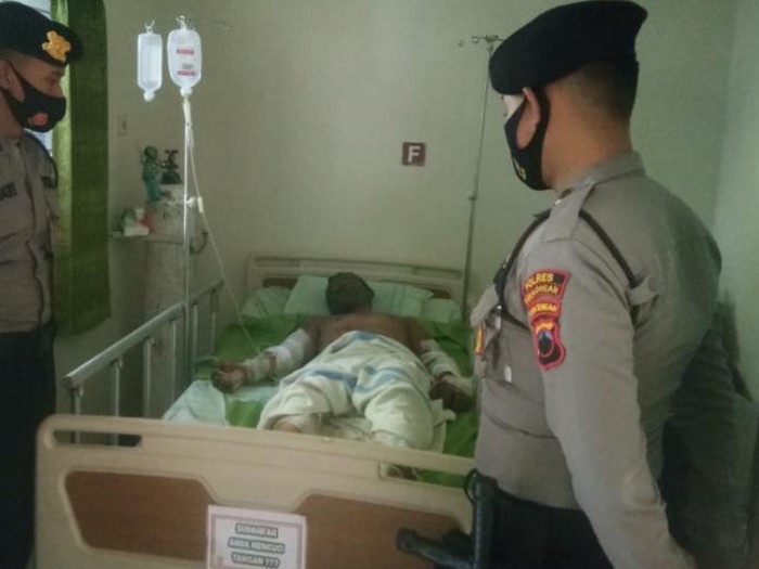 Amir pelaku yang bakar anak-istri di Kabupaten Pekalongan.