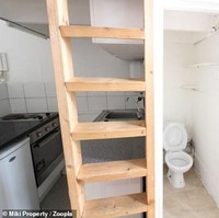 Apartemen ini dilengkapi dengan mesin cuci, toilet, kamar mandi, dapur, sofa, dan juga tempat tidur. Jika mendengar fasilitas yang ditawarkan mungkin kamu akan tertarik, tetapi tunggu sampai kamu masuk dan melihat bagian dalam apartemen yang satu ini. Foto: Zoopla