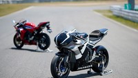 Komponen winglet pada fairing depan tetap ada, begitu juga dengan elektronik yang dibantu IMU (Inertial Measurement Unit). Namun untuk fitur cornering ABS akan dihapus dari sistem. Foto: Honda