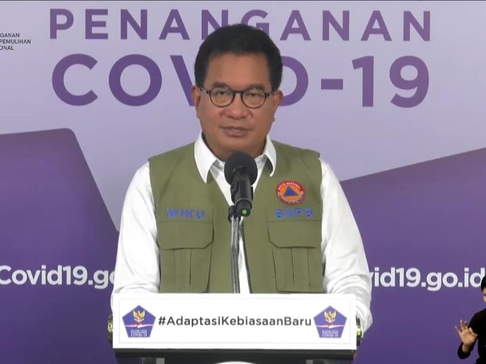 Juru bicara Satgas Penanganan COVID-19, Wiku Adisasmito (YouTube BNPB)