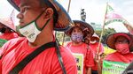 Petani Sumut Kembali Demo, Kini Bawa Bendera 100 Meter