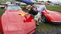 Acara ini memberi penggemar Corvette cara yang bagus untuk menikmati hobi mereka bahkan di tengah pandemi COVID-19. Vicki Vellios Briner/The Patriot-News via AP.