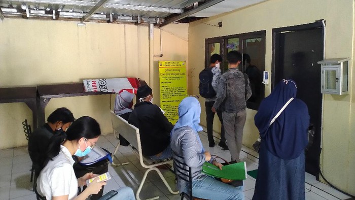 Kondisi Polsek Ciracas Jakarta Timur pada Senin (31/8/2020).