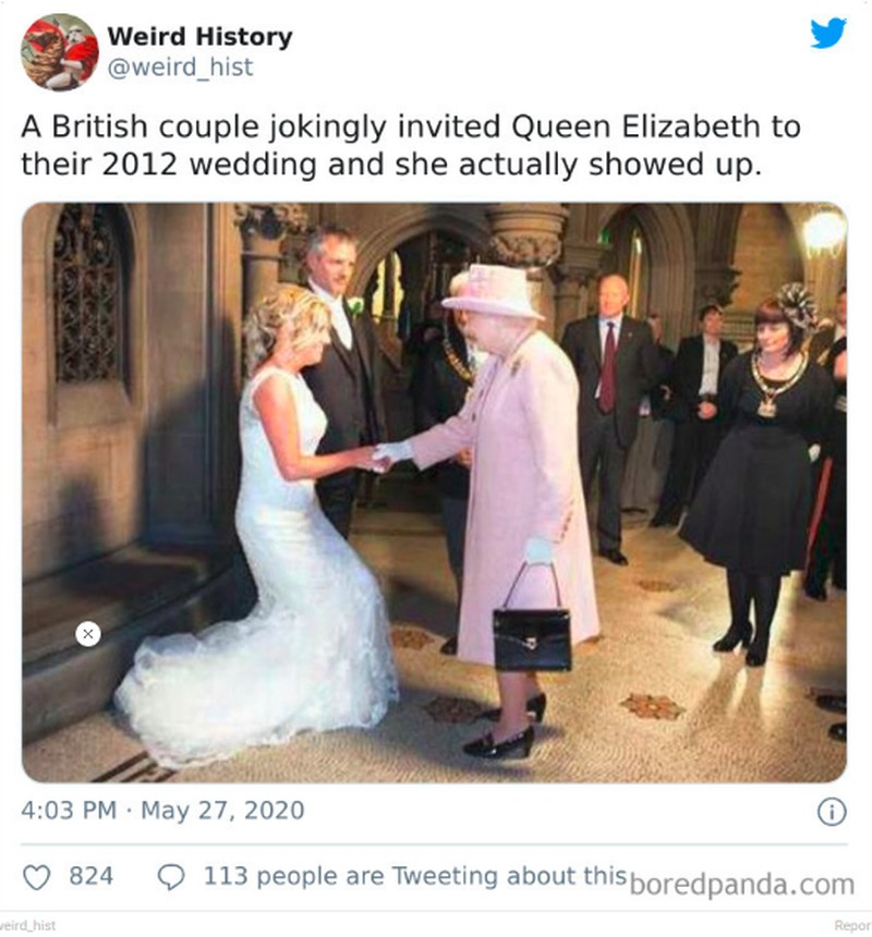 Foto bisa menjadi media mengenang masa lalu yang indah. Berikut ini adalah beberapa contoh di antaranya, ada Queen Elizabeth II kondangan, loh.