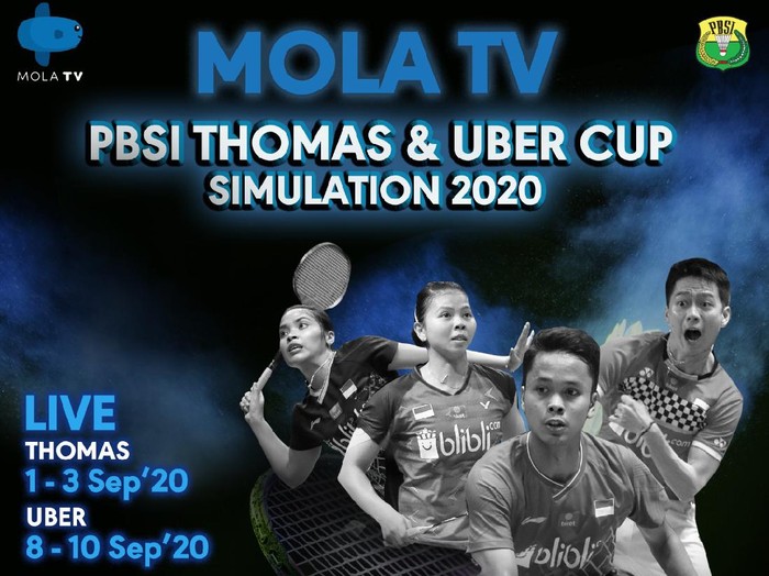 MolaTV PBSI Thomas & Uber Cup Simulation