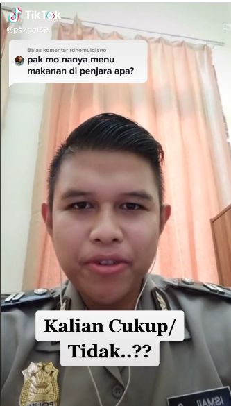 Polisi di Makassar Ini Beberkan Makanan Sederhana Napi di Penjara