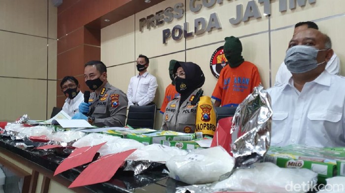 sabu malaysia polda jatim