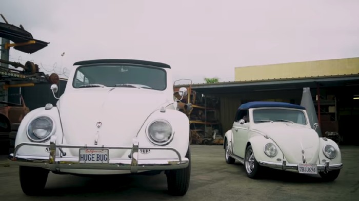 VW kodok ini dibuat lebih besar dari aslinya.
