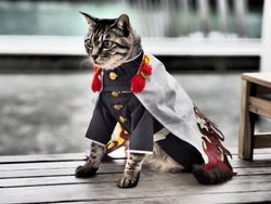 Gemasnya Si Kucing Berpakaian Cosplay Karakter Anime