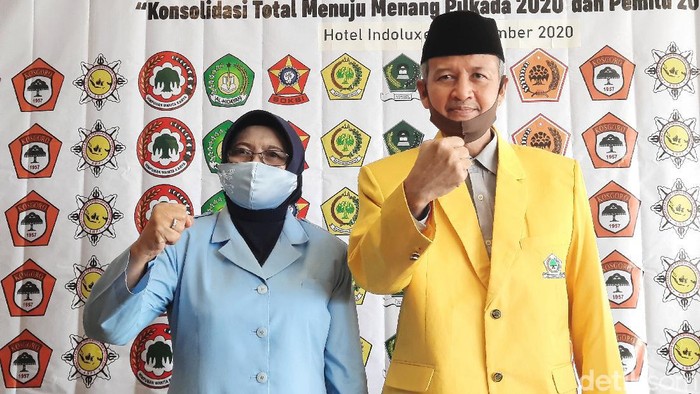 Golkar, NasDem dan PKS memberikan dukungan kepada Sri Muslimatun-Amin Purnomo di Pilkada Sleman, Selasa (1/9/2020).