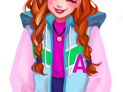 Ilustrasi Putri Disney Bergaya Casual Nan Seksi