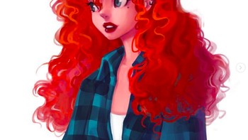 Putri Merida dari film Brave. Foto: instagram/felice.xu