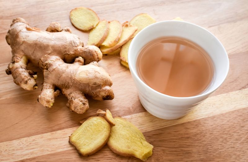 Ginger tea,Asian herbal hot drink made from ginger root. It has been widely use as a herbal medicine in Asia,also usually used to prevent cold and help with digestion, upset stomach, diarrhea, nausea.