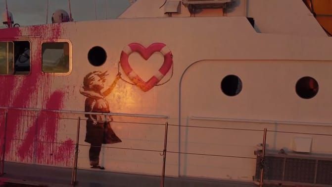 Kapal penyelamat imigran Banksy