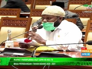 Nada Tinggi Marthen Douw Kala Interupsi di Paripurna Khusus DPR