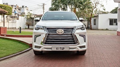 Penampakan Fortuner yang Dimodifikasi Semirip Mobil Lexus Prabowo
