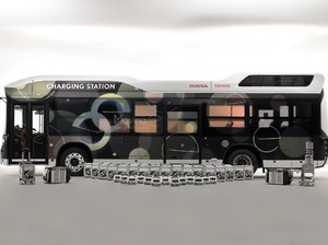 Toyota-Honda Akur Garap Bus Hidrogen Jadi Powerbank