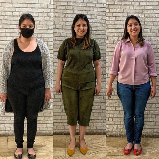 Ini transformasi diet Tya Ariestya setelah menjalani diet dan rutin jalan kaki selama satu bulan. Foto: Instagram/@tya_ariestya