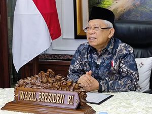 Wapres Maruf soal Peran Santri: Tanamkan Islam yang Moderat dan Toleran