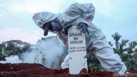Jumlah korban akibat COVID-19 terus bertambah. Rifkianto Nugroho/detikcom.